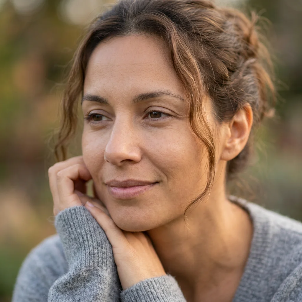calm woman