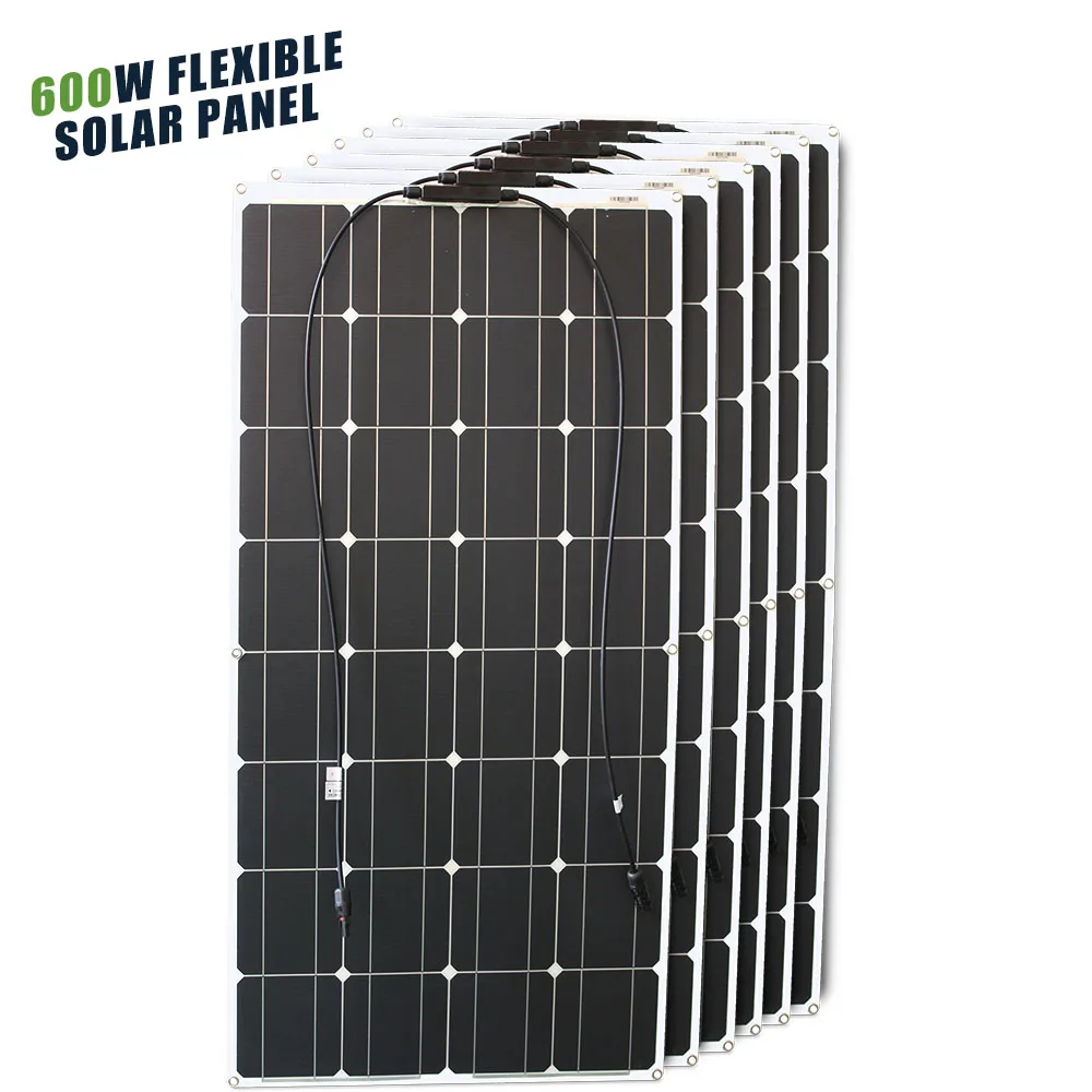 12V Flexible Solar Panel 600W 100W 200W 300W 400W 500W Bendable Waterproof Monocrystalline Best Solar Panel China for RV Boat - Image 16