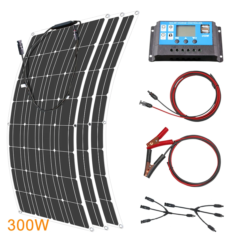 12V Flexible Solar Panel 600W 100W 200W 300W 400W 500W Bendable Waterproof Monocrystalline Best Solar Panel China for RV Boat - Image 12