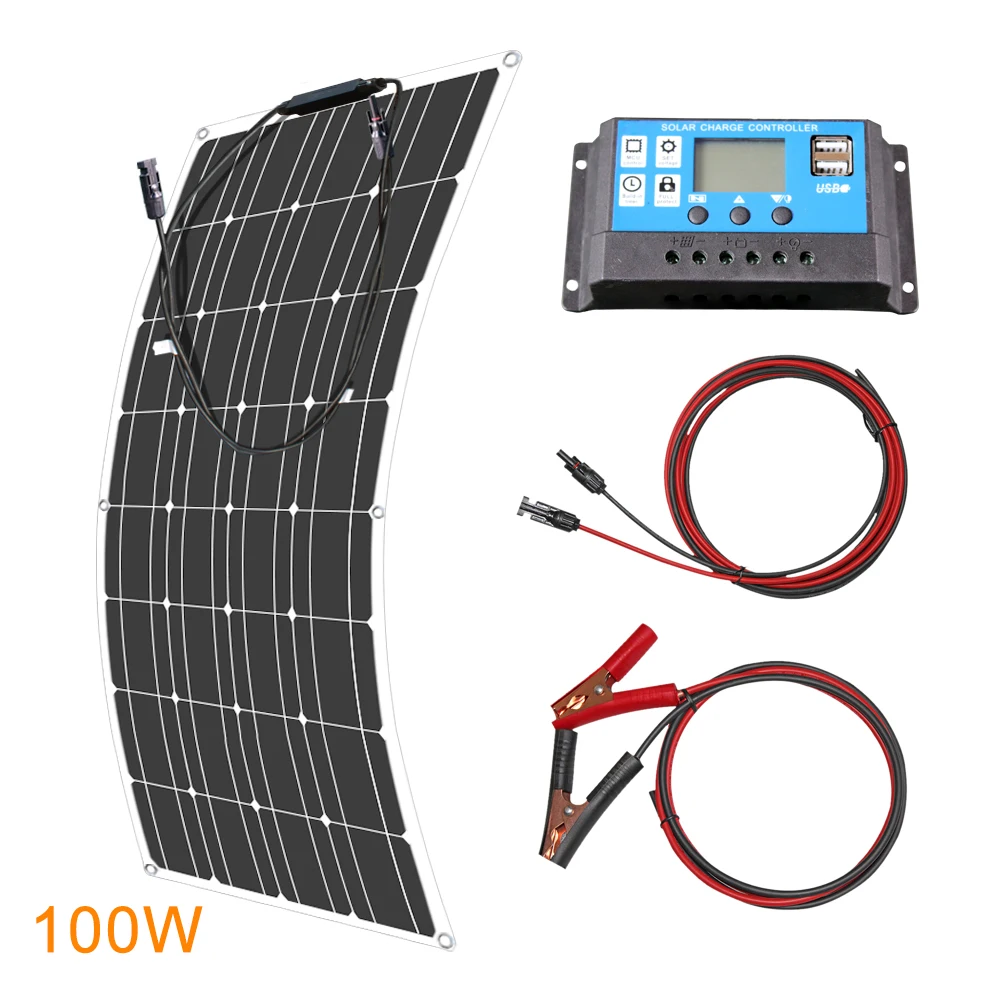 12V Flexible Solar Panel 600W 100W 200W 300W 400W 500W Bendable Waterproof Monocrystalline Best Solar Panel China for RV Boat - Image 7