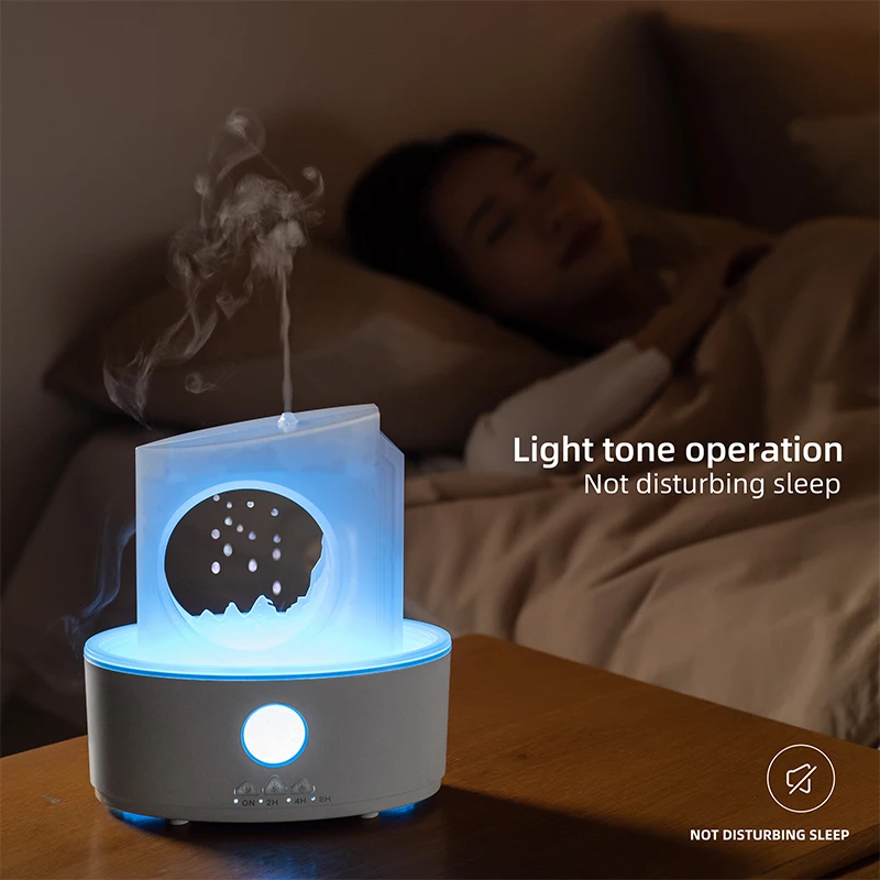 2024 New Design Aromatherapy Essential Oil Diffuser 250ML Home Air Diffuser Raindrop Humidifier Suitable for Home Christmas Gift - Image 5