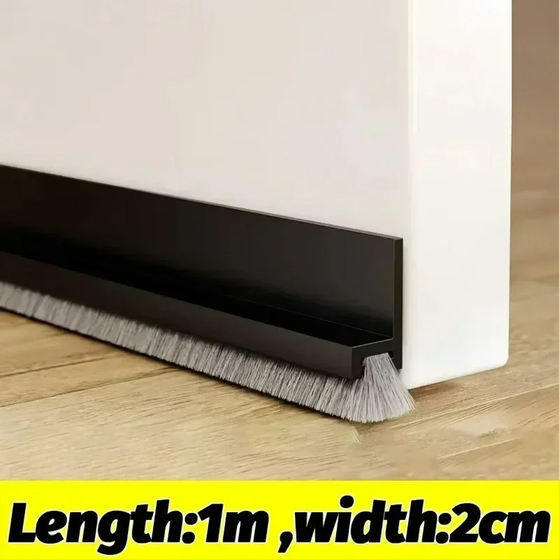Door Sealing Strip Self-adhesive Door Bottom Gap Filling Sealing Strips Insect Proof Brush Strip Windproof Soundproof Door Tape - Image 8