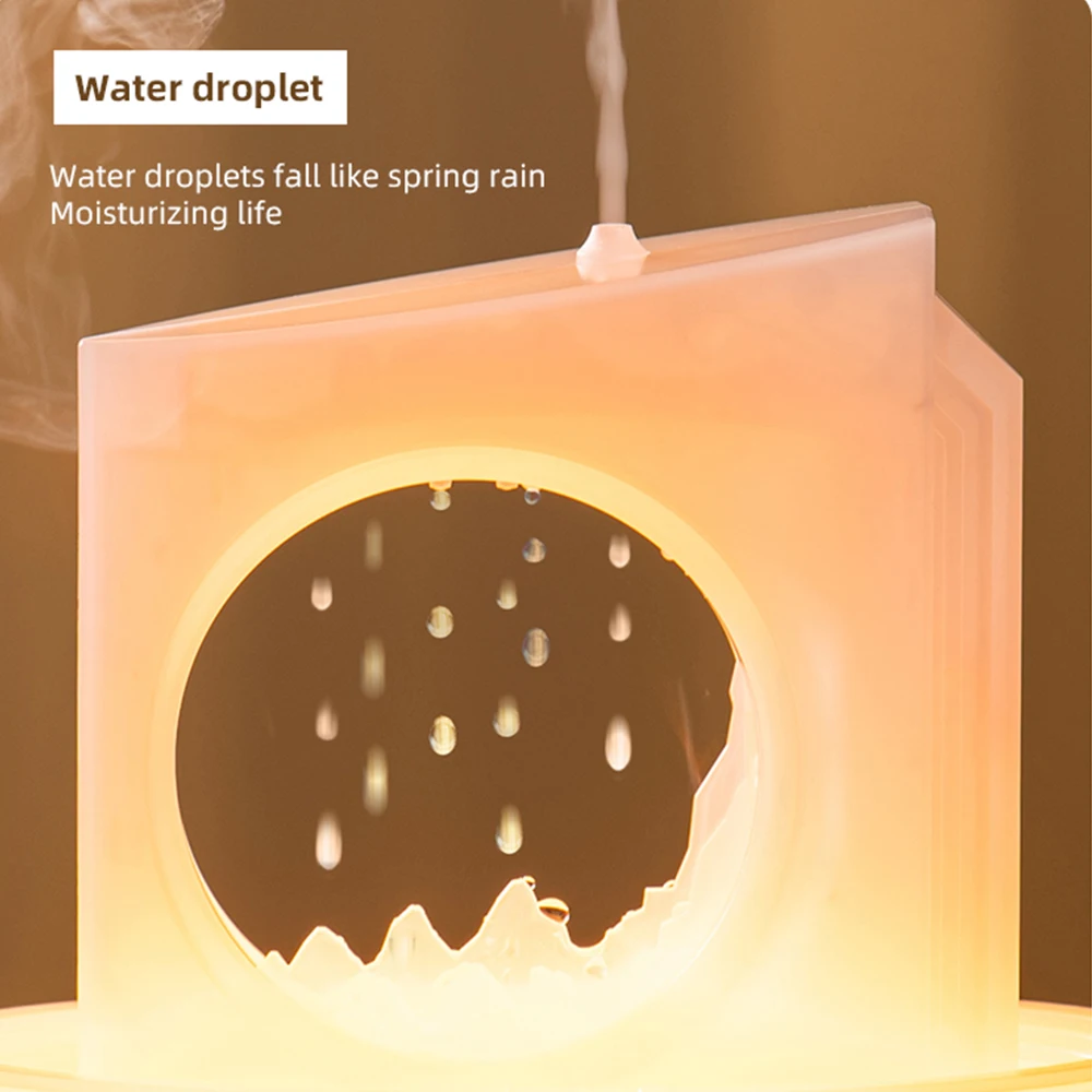 2024 New Design Aromatherapy Essential Oil Diffuser 250ML Home Air Diffuser Raindrop Humidifier Suitable for Home Christmas Gift - Image 6