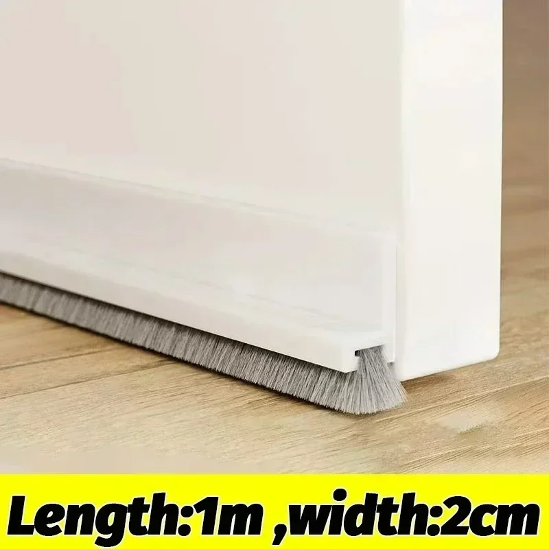 Door Sealing Strip Self-adhesive Door Bottom Gap Filling Sealing Strips Insect Proof Brush Strip Windproof Soundproof Door Tape - Image 10
