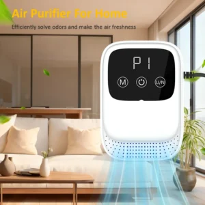 Ozone Odor Eliminator for Cat Litter Deodorizer Dog Poof Odor Removal Air Ionizers Home Air Purifier for Bathroom Toilet Kitchen