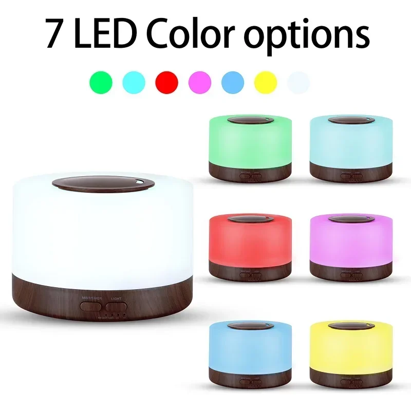 Smart WiFi 500ml Aromatherapy Essential Oil Diffuser Air Humidifier, Connect with Tuya, Alexa and Google Home with 7 LED Colors - Image 2