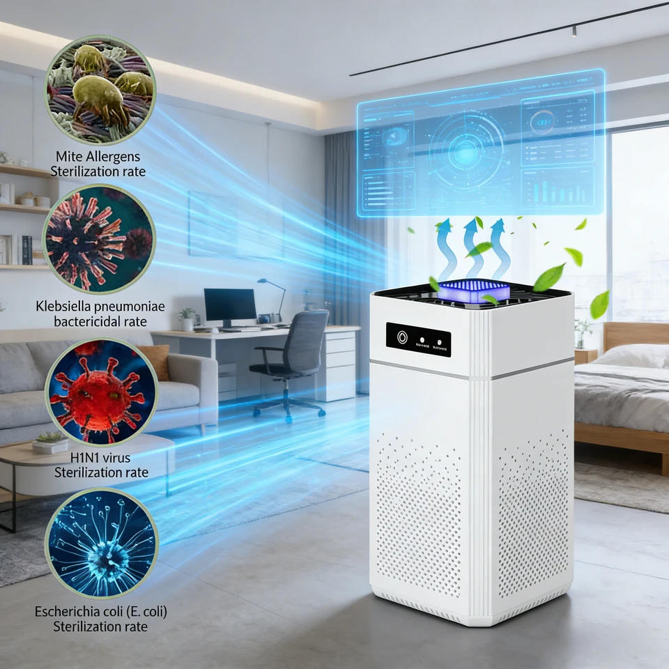 HEPA Air Purifier for Home Bedroom Pets 20dB Low Noise USB Powered 360° Air Intake HEPA Filter for Pollen Smoke Allergies Office - Image 7