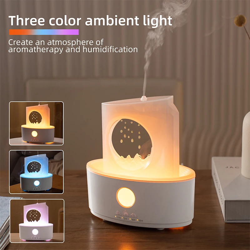 2024 New Design Aromatherapy Essential Oil Diffuser 250ML Home Air Diffuser Raindrop Humidifier Suitable for Home Christmas Gift - Image 3