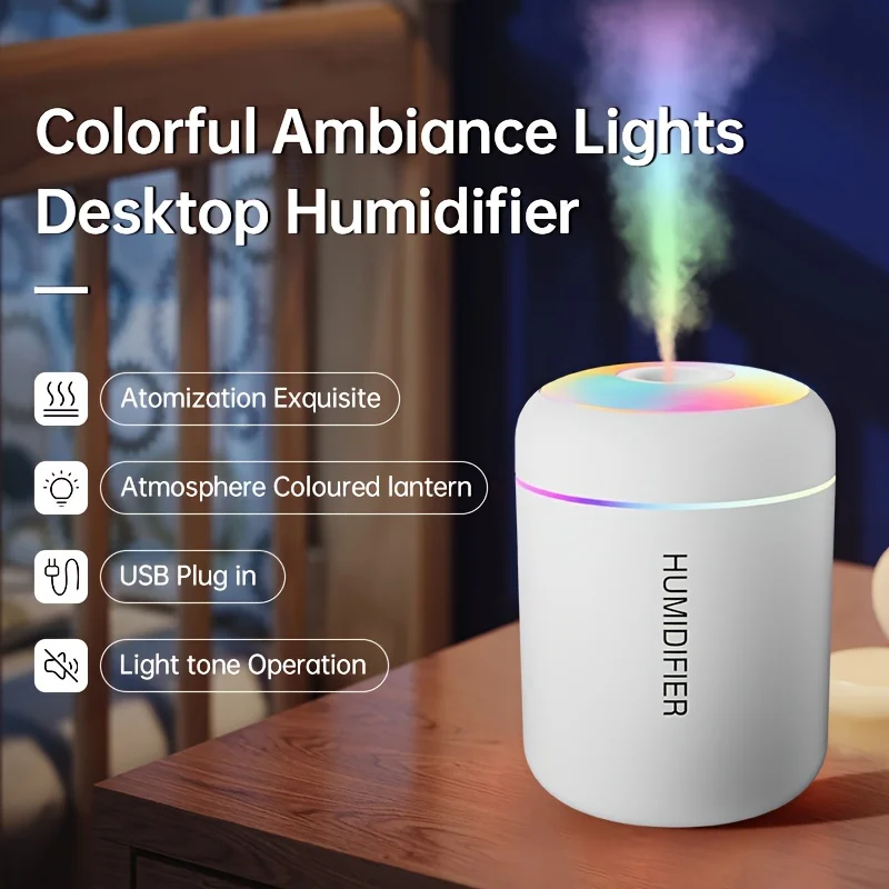 Mini Humidifier and Essential Oil Diffuser - Bedroom, Car Use with Cool Mist Technology, Quiet High Mist Volume and LED Light - Image 8