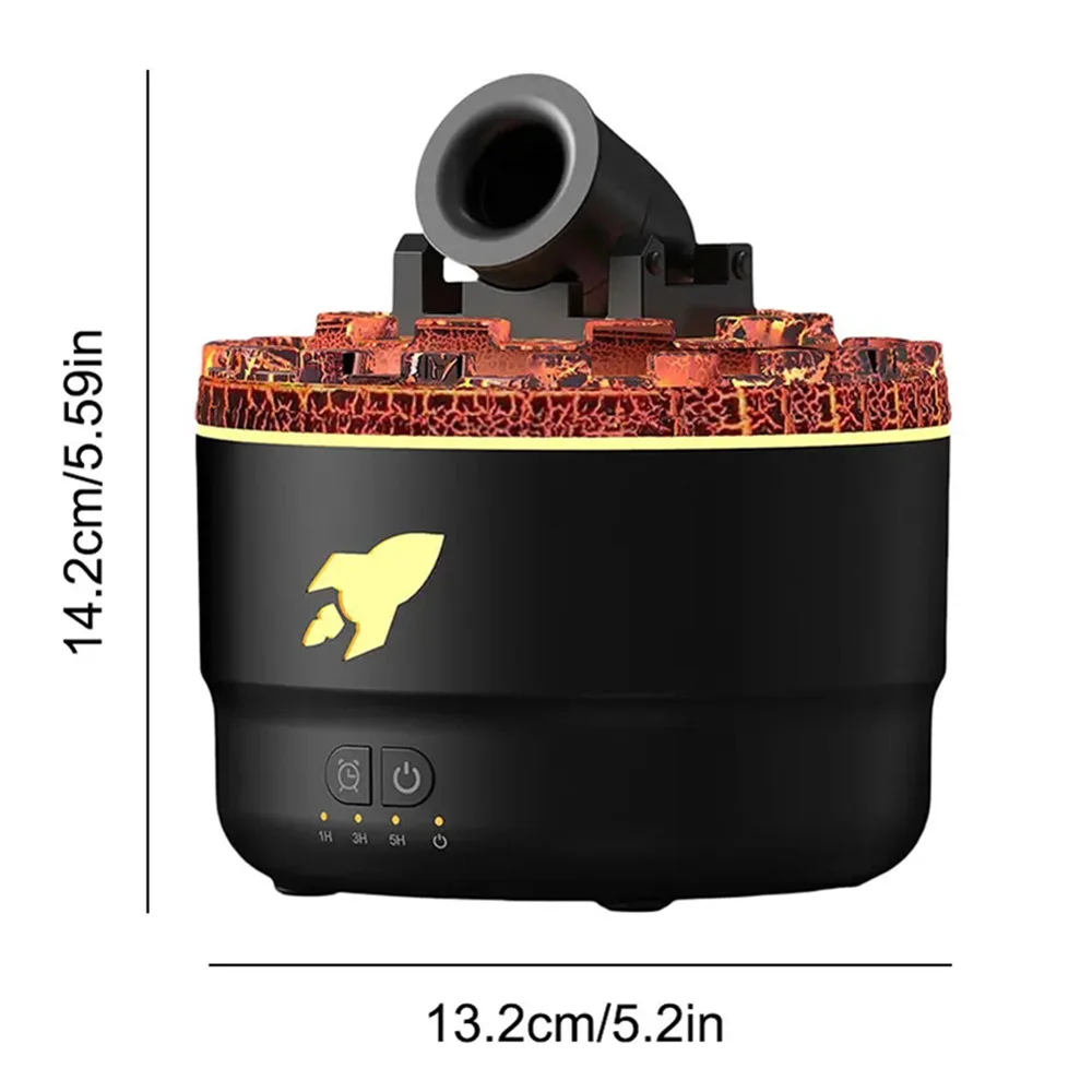 Volcanic Crack Light Aromatherapy Humidifier Jellyfish Spray Air Humidifier 7 Colors Gradient Night Light Bedroom Diffuser - Image 6