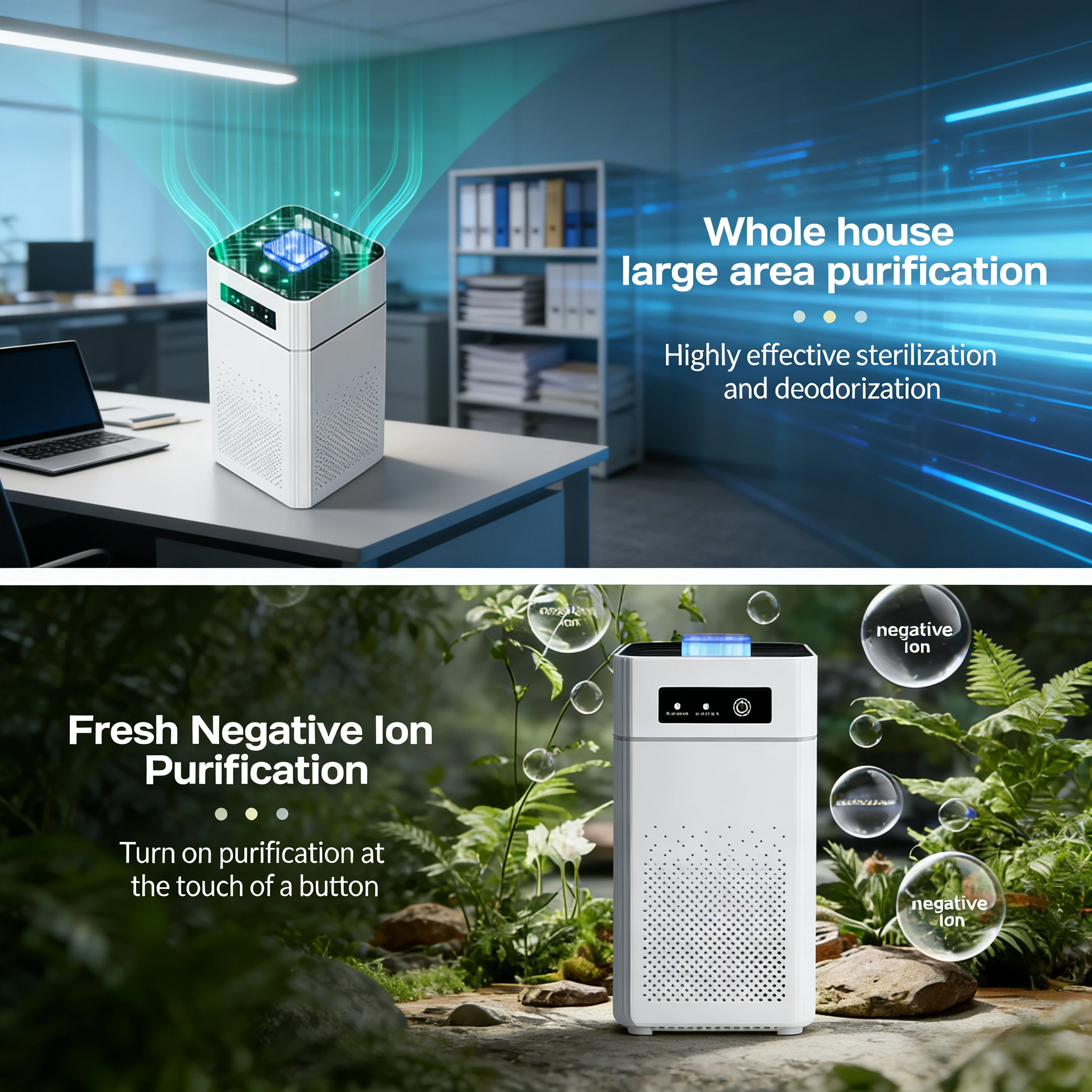 HEPA Air Purifier for Home Bedroom Pets 20dB Low Noise USB Powered 360° Air Intake HEPA Filter for Pollen Smoke Allergies Office - Image 4