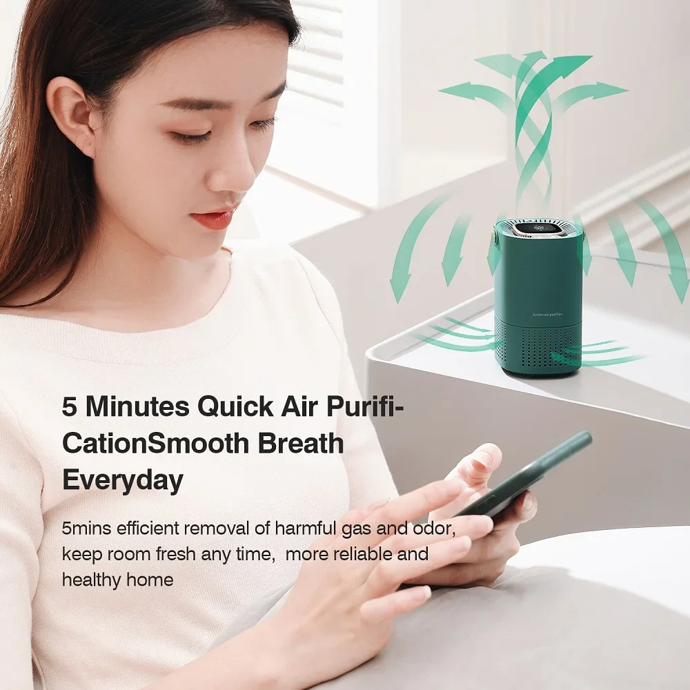 MIjia Air Purifier Ionizer Cleaner Negative Anion Generator Cigarette Smoke Odor Removal Filter Car Air Freshener 2023 New - Image 4
