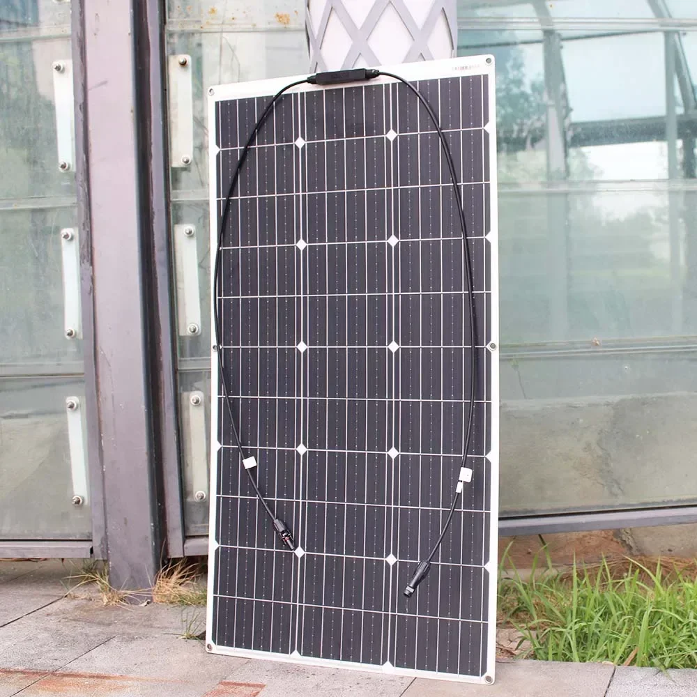 12V Flexible Solar Panel 600W 100W 200W 300W 400W 500W Bendable Waterproof Monocrystalline Best Solar Panel China for RV Boat - Image 3