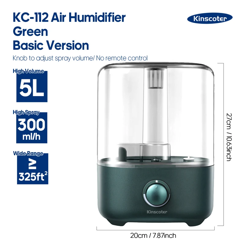 5L Air Humidifier Professional Large Capacity Home Air Humidifiers Ultrasonic Water Mist Diffuser Kinscoter Brand - Image 7
