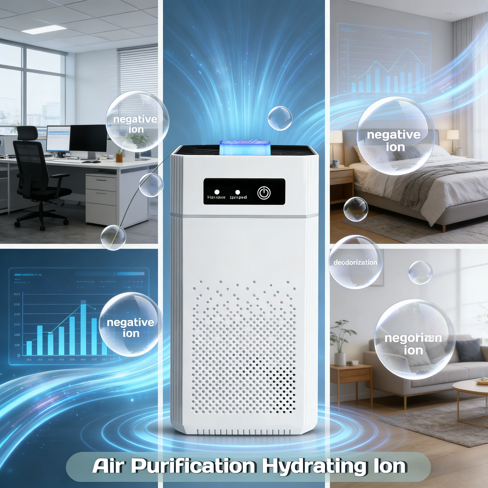 HEPA Air Purifier for Home Bedroom Pets 20dB Low Noise USB Powered 360° Air Intake HEPA Filter for Pollen Smoke Allergies Office - Image 5