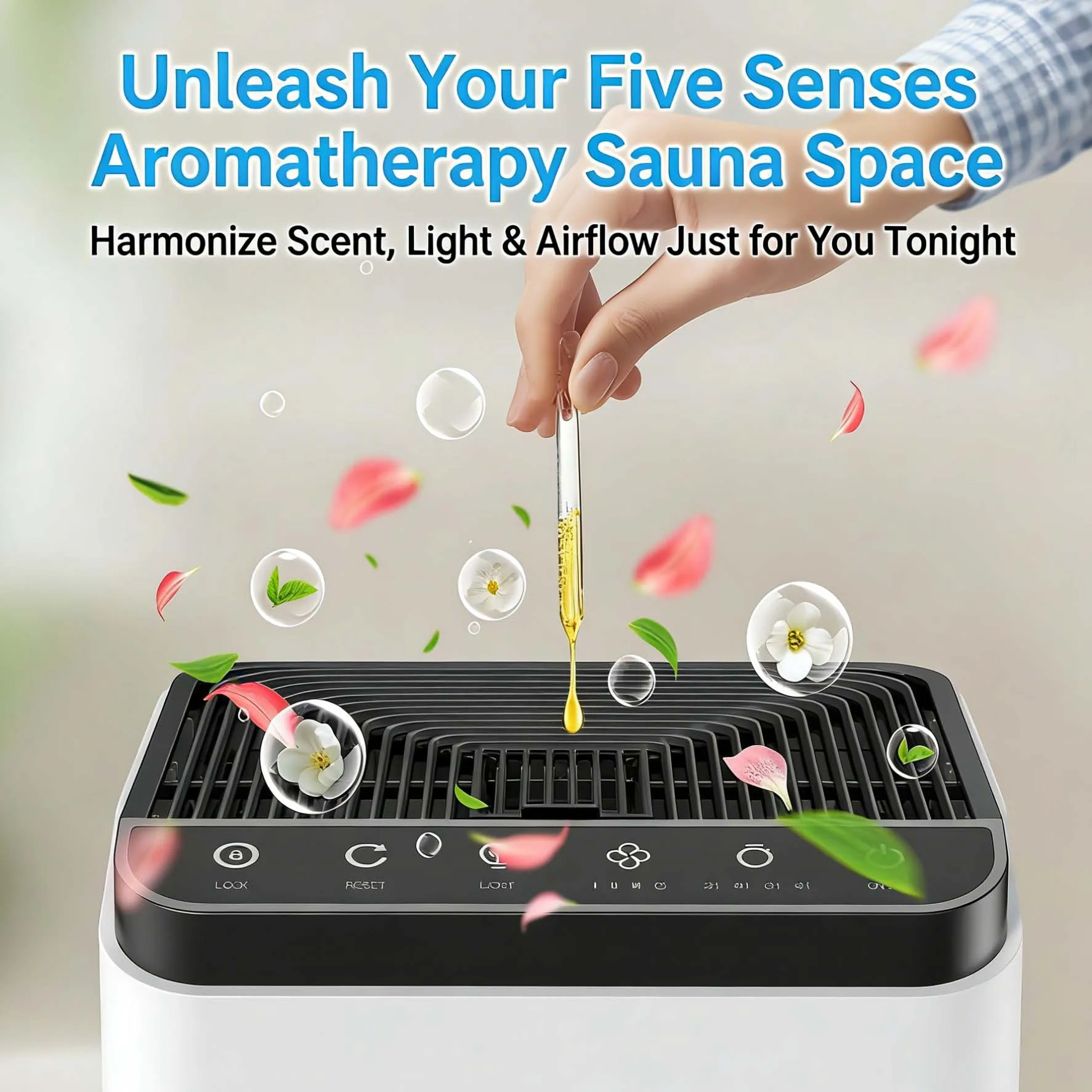 Air Purifiers For Home Large Rooms, True HEPA AP001 For Bedroom Up To 60 Square Meter, 3 In 1 Filters, Air Quality Monitor - Image 5